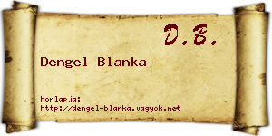 Dengel Blanka névjegykártya